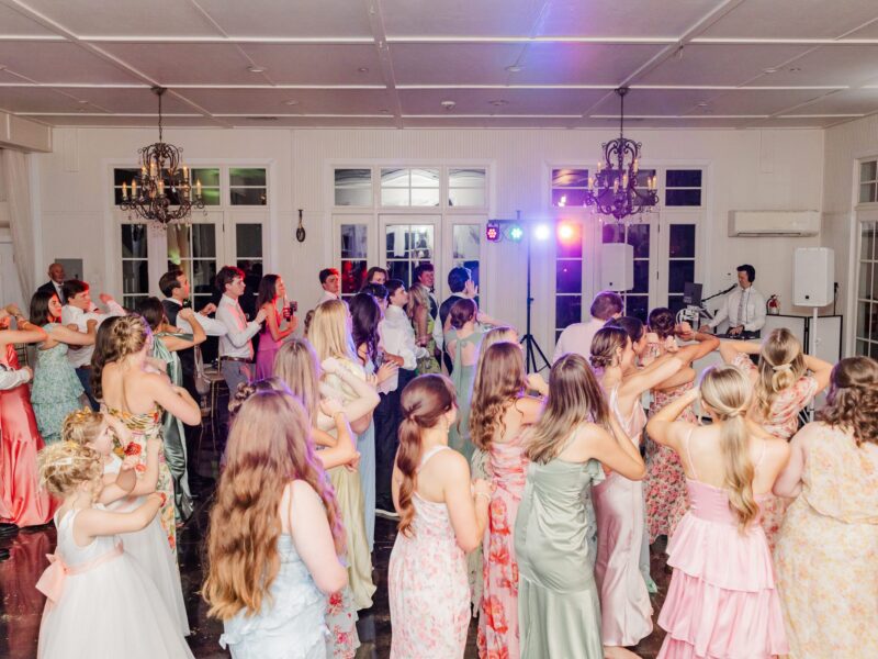 DJ Tommy Pirone at booth-guests dancing to Wobble-Little River Farms DJ Tommy Pirone at booth-guests dancing to Wobble-Little River Farms